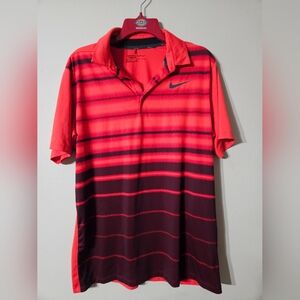 Nike Gold DriFit Polo Shirt Medium